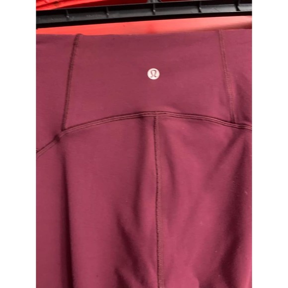 Lululemon Ready To Rulu Tight  Sz 8 Dark Adobe Lycra High Rise Ruched Leg 30" - Picture 3 of 5